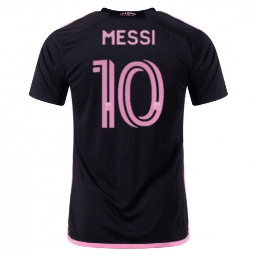 Moški Nogometni dresi Inter Miami Lionel Messi #10 Gostujoči 2023-24 Kratek Rokav
